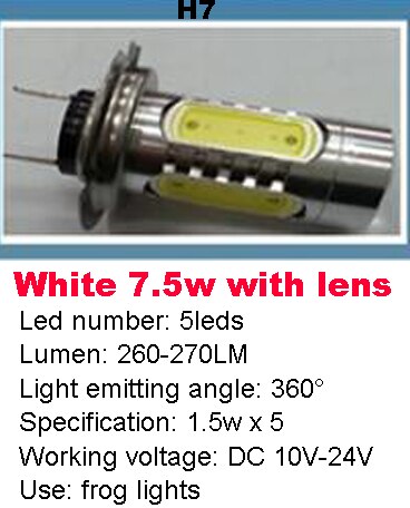 1pcs High Power 5W 7.5W 11W LED Car Cornering / Back-up / Width / Frog / Door / Braking / Rear Tail Lamp Light DC 10V ~ 24V