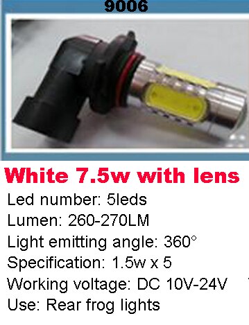 1pcs High Power 5W 7.5W 11W LED Car Cornering / Back-up / Width / Frog / Door / Braking / Rear Tail Lamp Light DC 10V ~ 24V