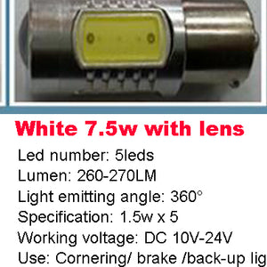 1pcs High Power 5W 7.5W 11W LED Car Cornering / Back-up / Width / Frog / Door / Braking / Rear Tail Lamp Light DC 10V ~ 24V