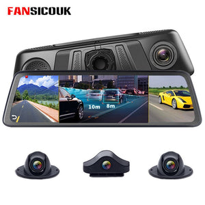 4G 4 Channel Dash Camera ADAS Android 5.1 2GB RAM 1080P Mirror Recorder GPS WIFi Car DVR Video Recorder With Special Bracket V90