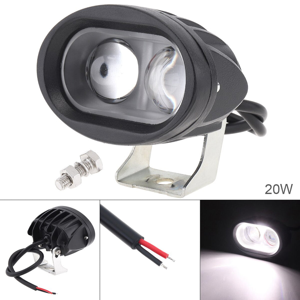 4 Inch 20W 6500K Waterproof LED Work Light Driving Fog Lamp for Car/Motorcycle/Boat/ATV