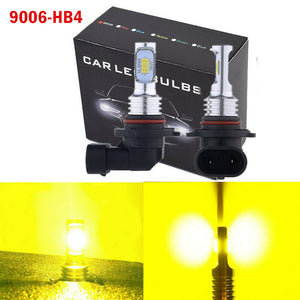 fog lamp Fog Lights car LED FogLights Bulbs Conversion Kit High-bright decoding H8/H9/H11 9006/HB4 White yellow blue