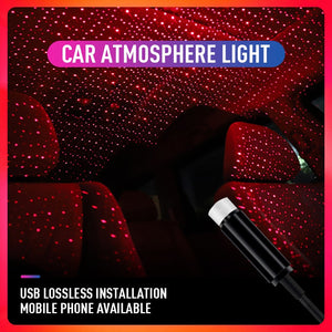 Free Installation Car Ambient Light Car Starry USB Modified Roof Interior Decoration Star Sky Ceiling Projector