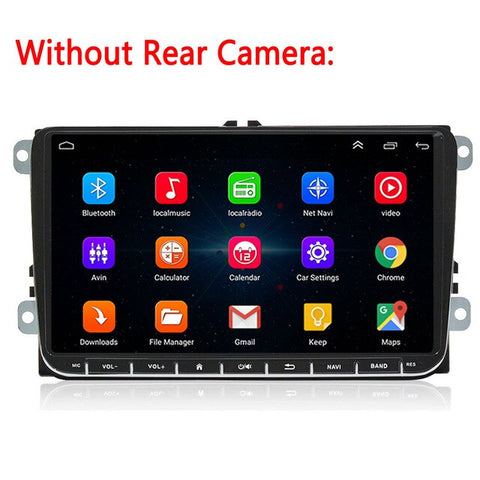Podofo 9" 2 din Car radio Android GPS Navigation Wifi Multimedia Player for VW Skoda Octavia golf 5 6 touran passat B6 jetta