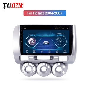 9" 2.5D IPS Android 8.1 Car DVD Multimedia Player GPS For honda Fit jazz 2004 2005 2006 2007 audio car radio stereo navigation