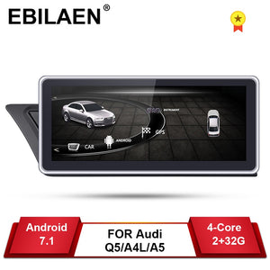 Car DVD GPS Player for Audi A4L B8 A5  2009-2017 Android 7.1 2Din Car AutoRadio Multimedia navigation 2GB+32GB IPS Screen