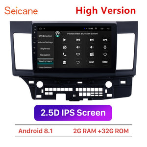 Seicane Android 8.1 2RAM Car Auto Radio Head Unit GPS Audio Multimedia Player For Mitsubishi Lancer-ex 2008 2009 2010 2011-2015