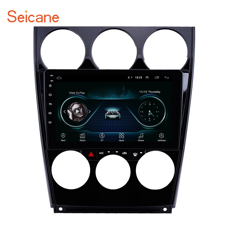 Seicane Android 8.1 Android 8.1 Car GPS Multimedia Player for Old Mazda 2004 2005- 2015 6 Support Steering Wheel Control OBD2
