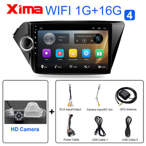 Car Android Multimedia Video Player For KIA RIO 3 4 2011 - 2016 2017 2din Car Radio Navigation Bluetooth autoradio With Car dvr