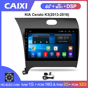 CAIXI RAM 2G ROM 32G Car Radio Multimedia Player Android 8.1 car dvd  for Kia CERATO K3 FORTE 2013 2014 2015 2016 gps navigation
