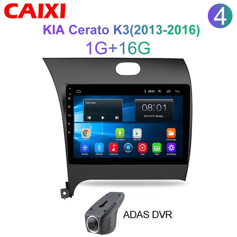 CAIXI RAM 2G ROM 32G Car Radio Multimedia Player Android 8.1 car dvd  for Kia CERATO K3 FORTE 2013 2014 2015 2016 gps navigation