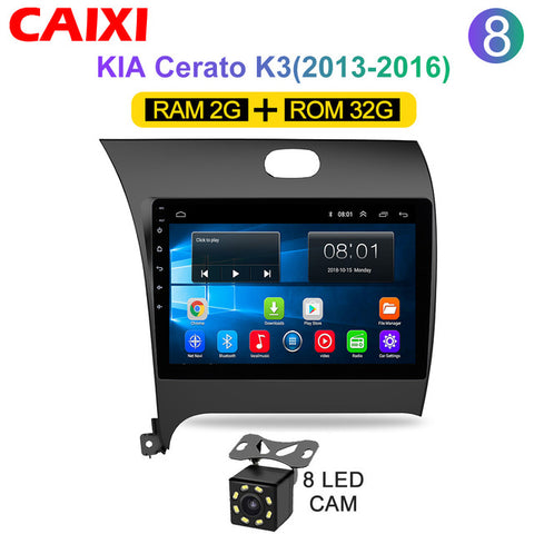 CAIXI RAM 2G ROM 32G Car Radio Multimedia Player Android 8.1 car dvd  for Kia CERATO K3 FORTE 2013 2014 2015 2016 gps navigation