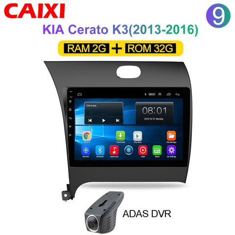 CAIXI RAM 2G ROM 32G Car Radio Multimedia Player Android 8.1 car dvd  for Kia CERATO K3 FORTE 2013 2014 2015 2016 gps navigation