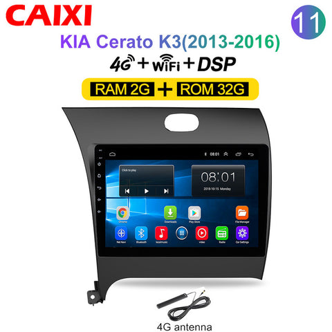 CAIXI RAM 2G ROM 32G Car Radio Multimedia Player Android 8.1 car dvd  for Kia CERATO K3 FORTE 2013 2014 2015 2016 gps navigation