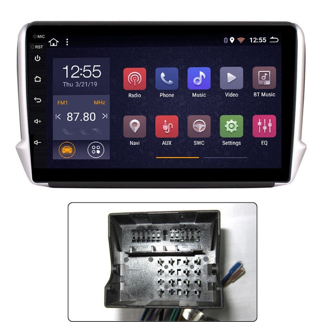 Octa 8 core 10.1 inch Android 8.1 2+32G Car GPS Multimedia For Peugeot 2008 208 series 2015 2016 2017 2018 CAR Navigation