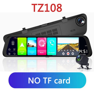 WHEXUNE 4G Android 8.1 ADAS dash camera 12" Rearview mirror 2G RAM + 32G ROM GPS Navigation car video recorder WiFi night vision
