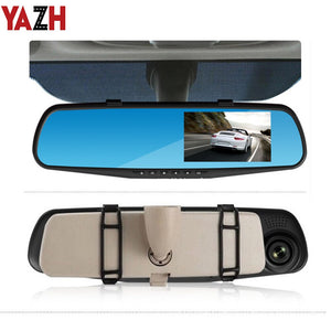 YAZH 4.3 Inch Rearview Mirror Car DVR Camera HD 1080P Car Mirror Video Recorder Rear View Camera Car Screen Mirror Dash Camera