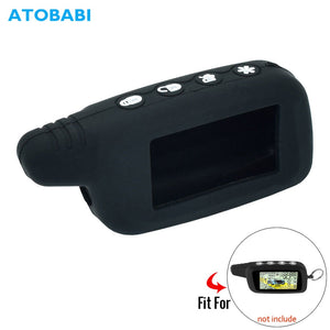Silicone Remote Key Case For Pantera SLK 350 450 635 650 468 600RS 625RS Two-Way Car Alarm Burglar LCD Keychain Protect Cover
