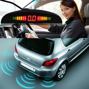 Radar Monitor System 1Set Car LED Parking Sensor Assistance Reverse Backup Radar Monitor System Backlight Display+4 Sensors
