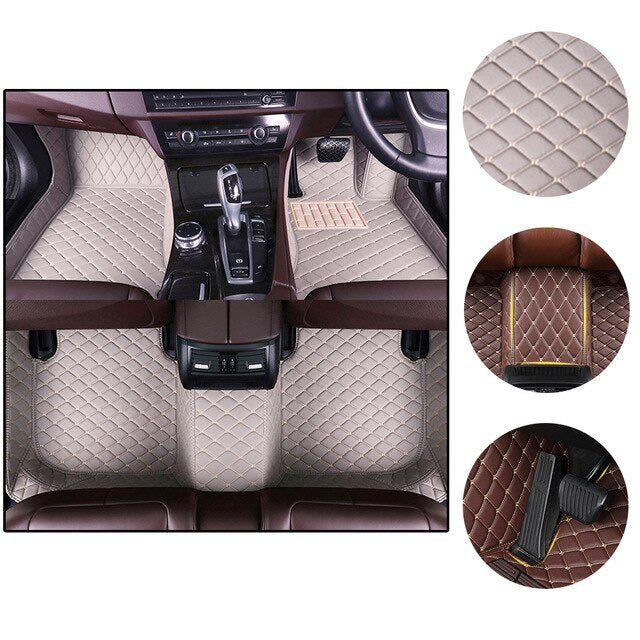 Car floor mats right hand drive For Volkswagen Amarok Canyon Aventura 2010-2018 2017 2016 2015 2014 2013 2012 2011 car-styling