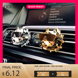 ODOMY Bulldog Car Air Freshener Perfume Clip Fragrance Diffuser Auto Vents Scent Odor Freshener Auto DIY Decor KakaoTalk