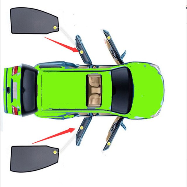 4PCS/Set Or 2PCS/Set For LEXUS IS/RX&JAGUAR XE/XF/XFL/F-PACE Car Curtain Black Car Side Window SunShades Mesh Shade Blind