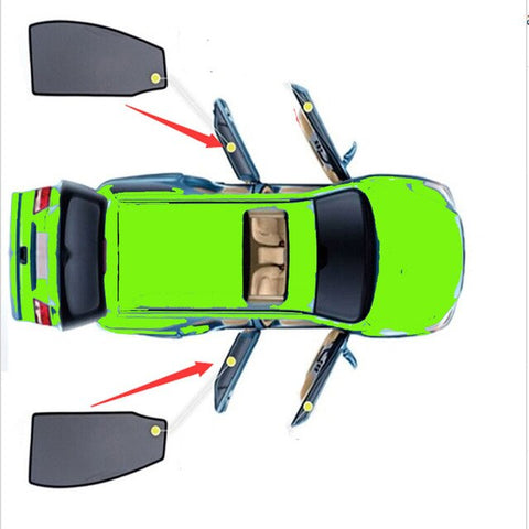 4PCS/Set Or 2PCS/Set For LEXUS IS/RX&JAGUAR XE/XF/XFL/F-PACE Car Curtain Black Car Side Window SunShades Mesh Shade Blind