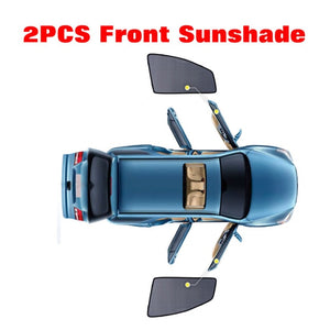 4PCS/Set Or 2PCS/Set Magnetic Car Side Window SunShades Mesh Shade Blind For Toyota VELLFIRE 2015 2016 2017 2018 Car Curtain