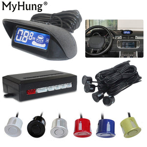 LCD Parking Sensors Display Monitor Rearview Car Parking Assistance Backup Radar System  4 sensors Reverse Radar Car Accessories