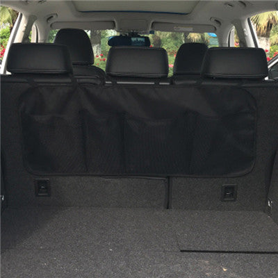 Car Rear Seat Back Storage Bag Multi Hanging Nets Pocket Trunk Bag Organizer Auto Stowing Tidying Interior Accessories Supplies