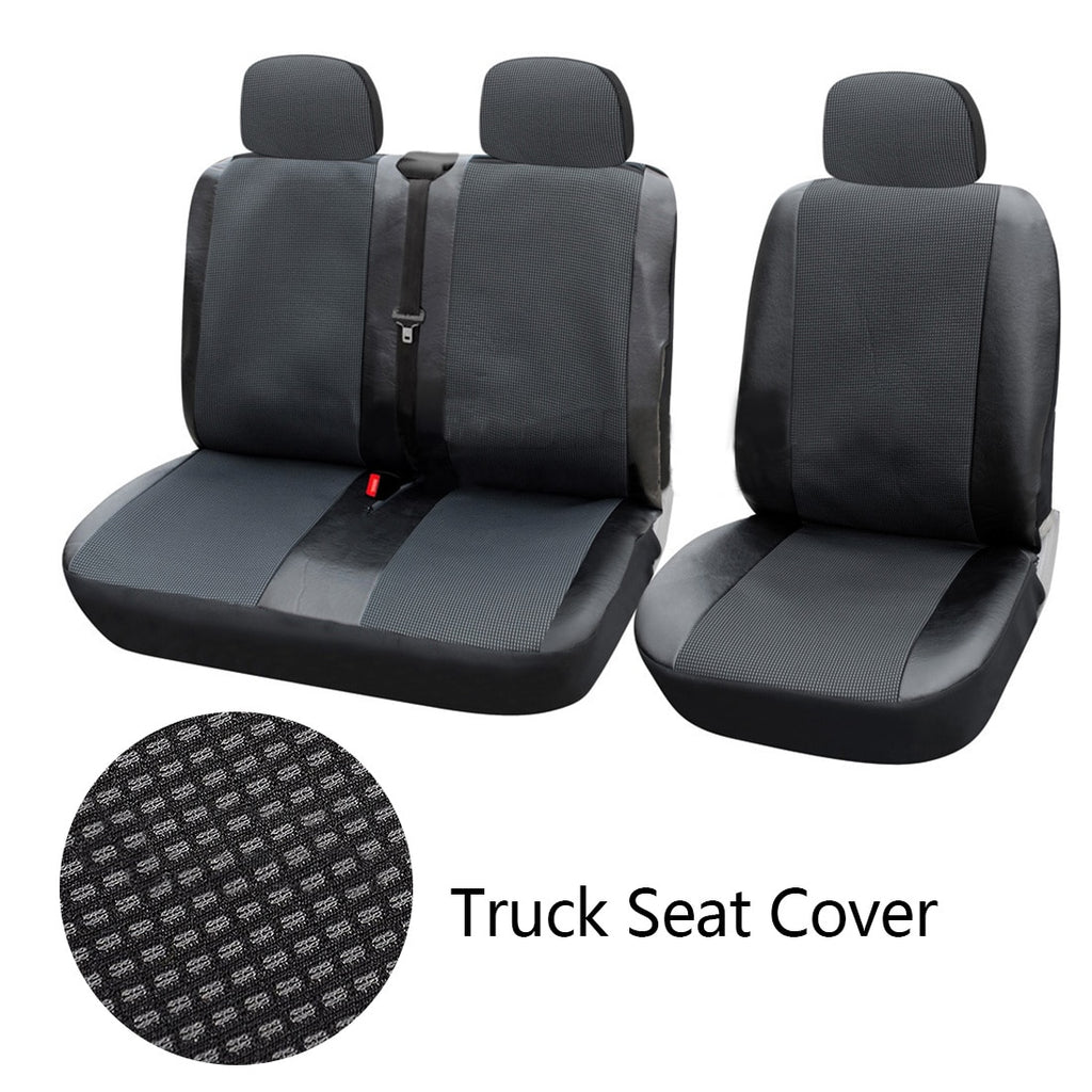 Dewtreetali 1+2 Seat Covers Car Seat Cover for Transporter/Van Universal Fit with Artificial LeatherTruck Interior Accessories
