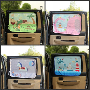 pare soleil voiture Car Side Window Sunshade Cartoon Curtain sun visor UV Protection Curtain For Boys Kids Cars Rear Side Cover