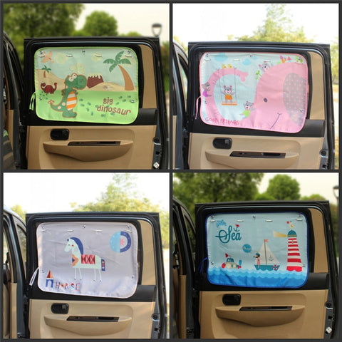 pare soleil voiture Car Side Window Sunshade Cartoon Curtain sun visor UV Protection Curtain For Boys Kids Cars Rear Side Cover