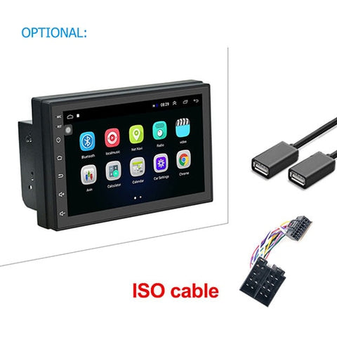 Podofo Car Multimedia Player Andriod GPS Navigation 2DIN HD Autoradio WiFi USB FM 2 Din 7" Car Audio Radio Stereo Backup Monitor