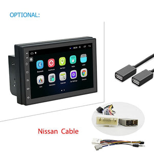 Podofo Car Multimedia Player Andriod GPS Navigation 2DIN HD Autoradio WiFi USB FM 2 Din 7" Car Audio Radio Stereo Backup Monitor