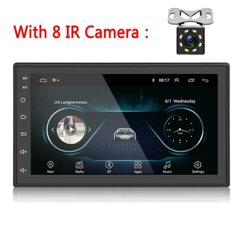Podofo 2din Car Radio Android multimedia player Autoradio 2 Din 7'' Touch screen GPS WIFI Bluetooth FM auto audio player stereo